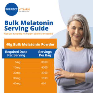 Melatonin Pure – 40g Bulk Powder (1.41oz)