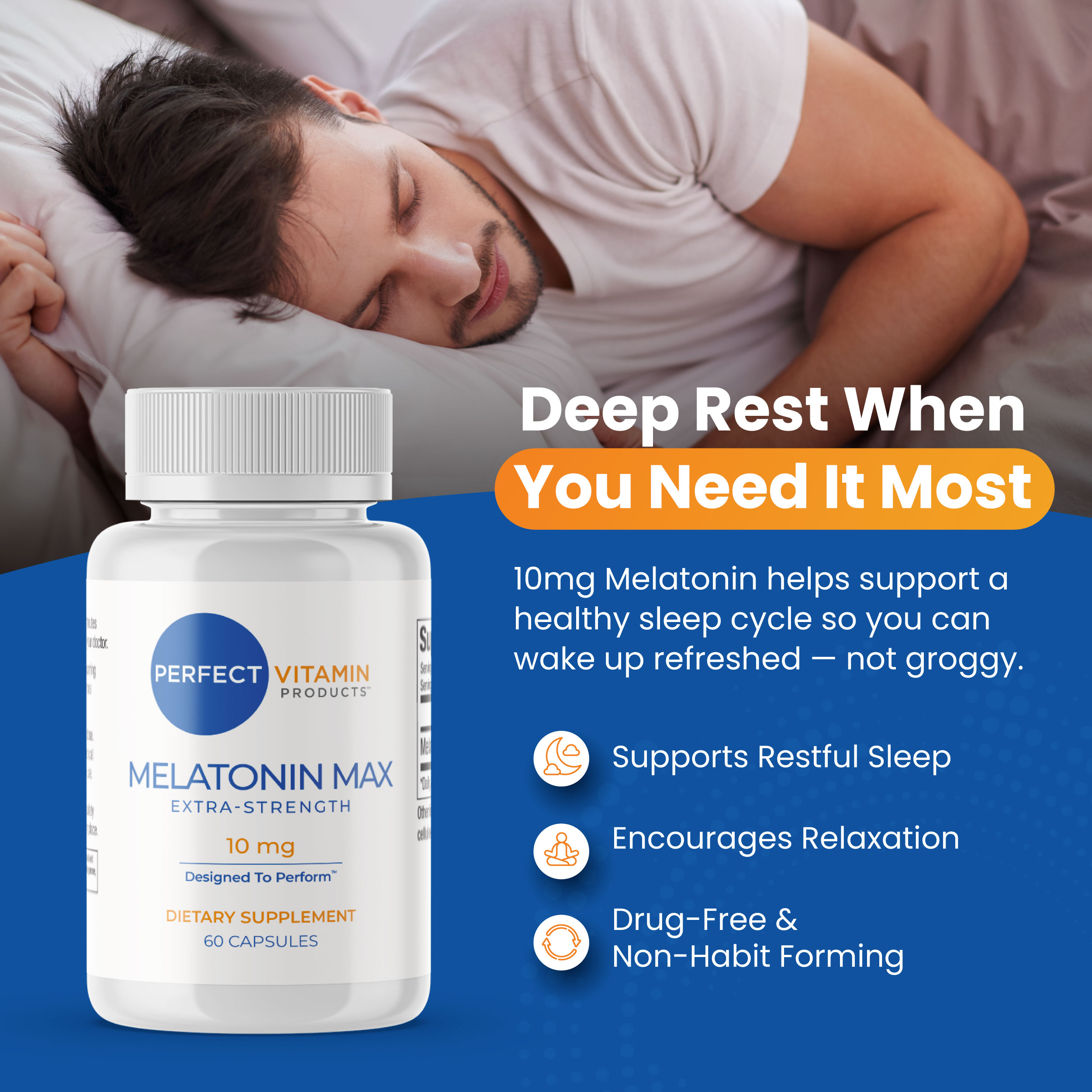 Melatonin Max 10mg High Dose Capsules Extra-Strength - Image 5