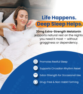 Melatonin Max 20mg Extra Strength Capsules