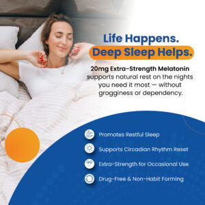 Melatonin Max 20mg Extra Strength Capsules