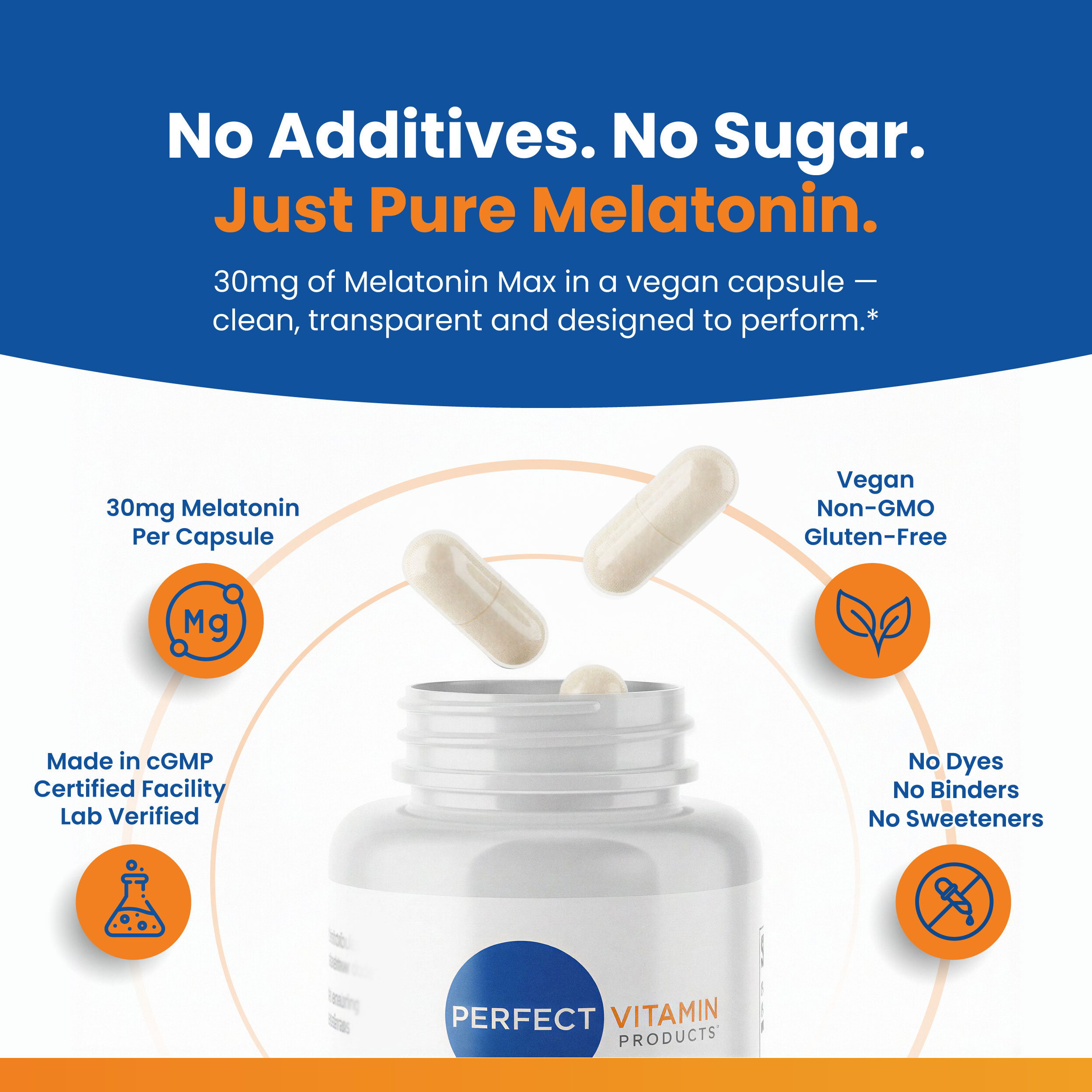 No Additives. No Sugar. Just Pure Melatonin.