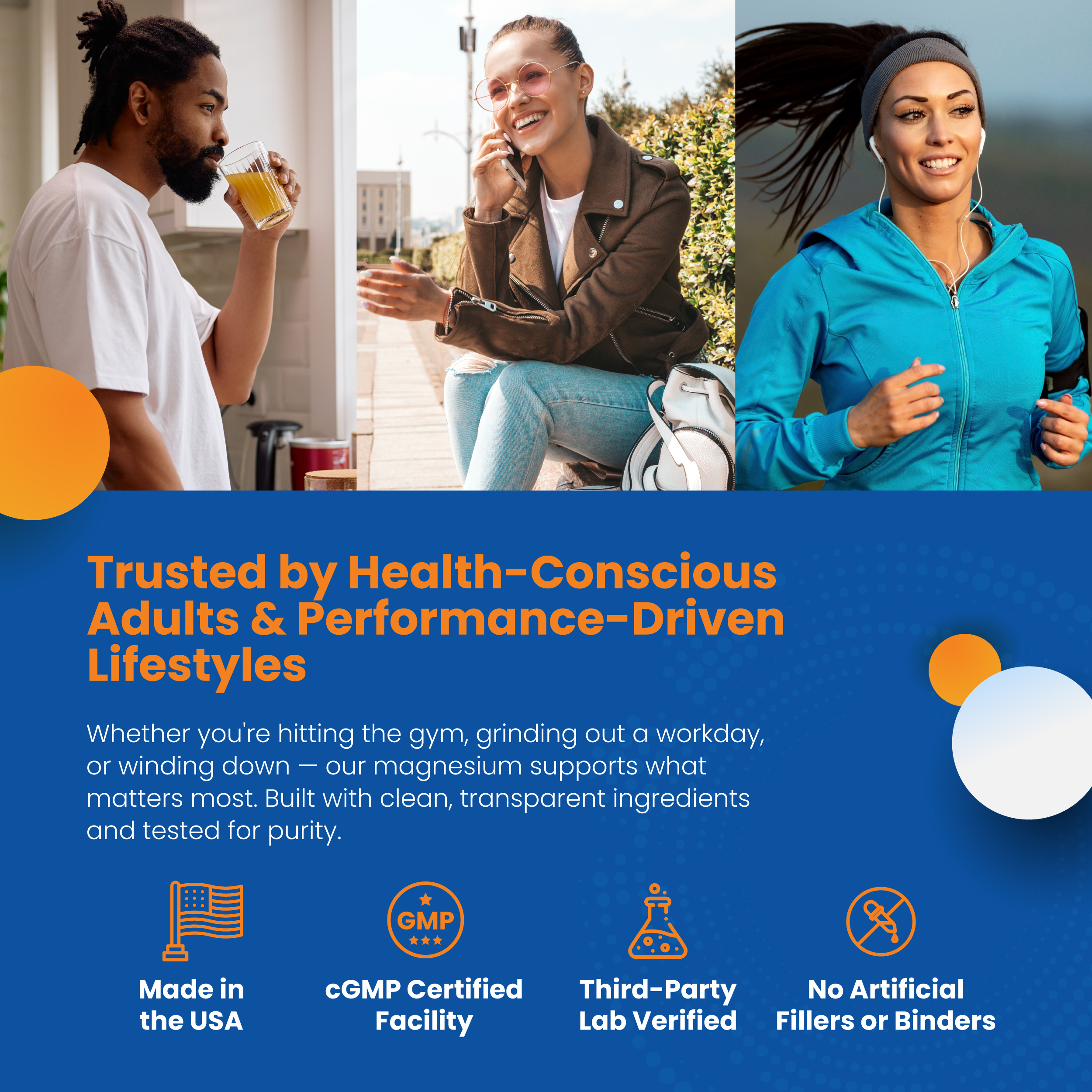 Trusted By Health Conscious Adults & Performance-Driven Lifestyles